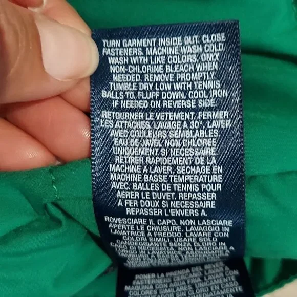 Polo Ralph Lauren Blue Green Reversible Puffer Vest Sz 4/4T - Picture 8 of 11